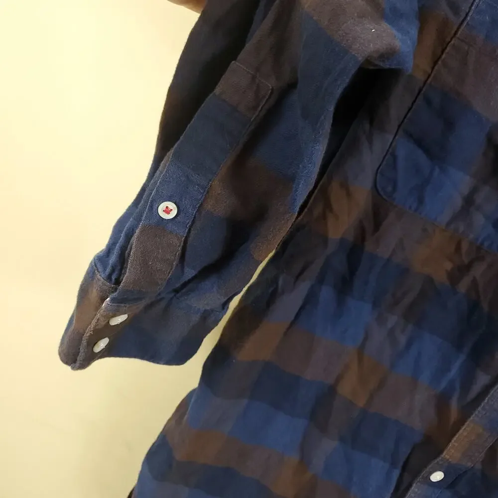 Banana Republic Plaid Tailored Slim Fit Button-up Shirt Size L